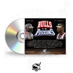 WateRR x Ty Farris - Bulls Vs Pistons (Jewel Case With Blue Hand Held Game O-Card) (Glass Mastered CD's)