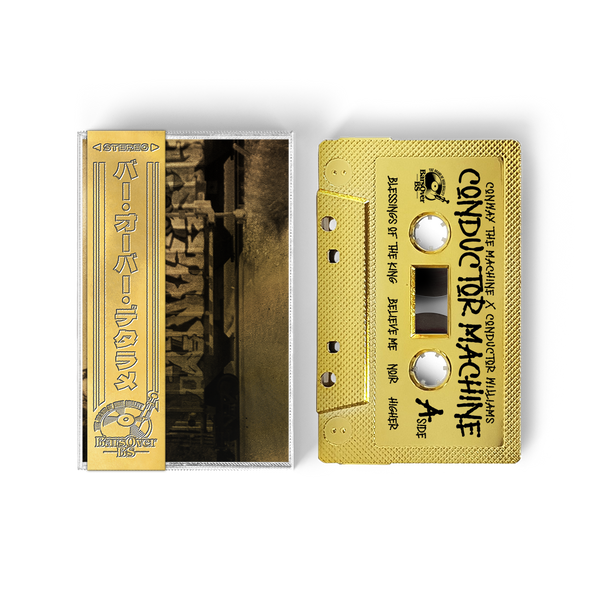 Conway The Machine x Conductor - Conductor Machine (Gold BarsOverBS Cassette Tape With Obi Strip)(Midwest Edition)(ONLY 10) ONE PER PERSON
