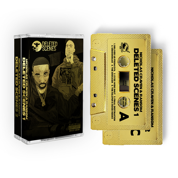 Ransom x Nicholas Craven - Deleted Scenes 1 & 2 (Gold BarsOverBS Double Cassette Tape) (Instrumentals Included) (ONE PER PERSON)