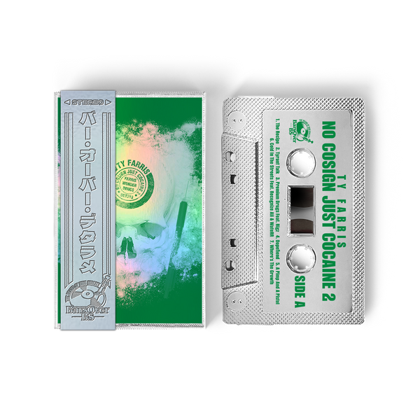 Ty Farris - No Cosign Just Cocaine 2 (Retro Holographic Cassette Tape) (ONE PER PERSON/HOUSEHOLD)