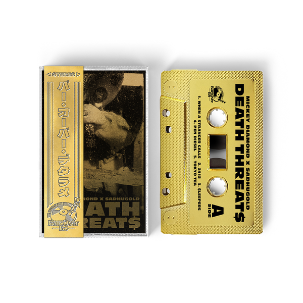 Mickey Diamond - Death Threats (GOLD BarsOverBS Tape)(ONE PER CUSTOMER)(1st 20 Orders Get Free Trading Card)