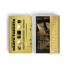 Mickey Diamond - Death Threats (GOLD BarsOverBS Tape)(ONE PER CUSTOMER)(1st 20 Orders Get Free Trading Card)