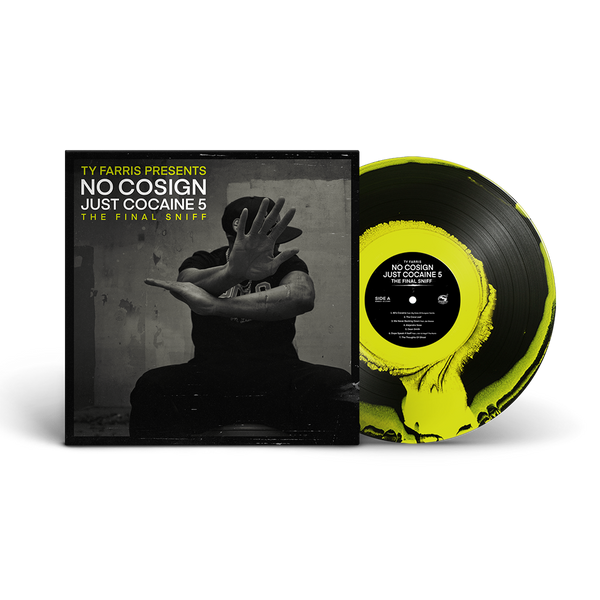 Ty Farris - No Cosign Just Cocaine 5 (OG Cover) Yellow/Black Swirl Vinyl