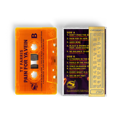 Ty Farris - Pain For Ya Vein (BarsOverBs Gold Cassette Tape With Gold Obi Strip) (ONE PER PERSON + ONLY 10)