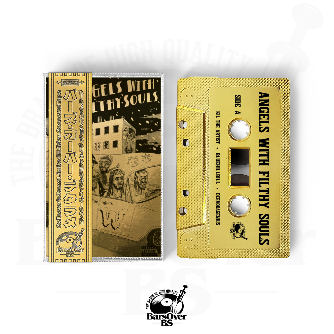 DeevoDaGenius x BlueHillBill x Kil The Artist - Angels With Filthy Souls (Alternate Artwork) (BarsOverBS Gold Tape) (2 Bonus Tracks) (ONLY 5) (ONE PER PERSON)