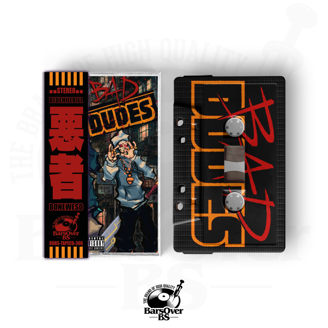 BlueHillBill x Boneweso - Bad Dudes (Main Cover) (Cassette Tape With Obi Strip)