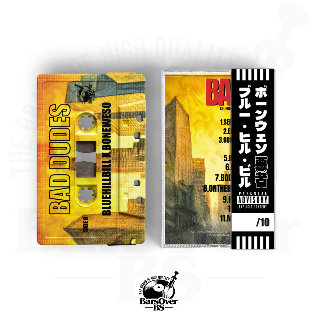 BlueHillBill x Boneweso - Bad Dudes (Alternate Cover) (Cassette Tape With Obi Strip)