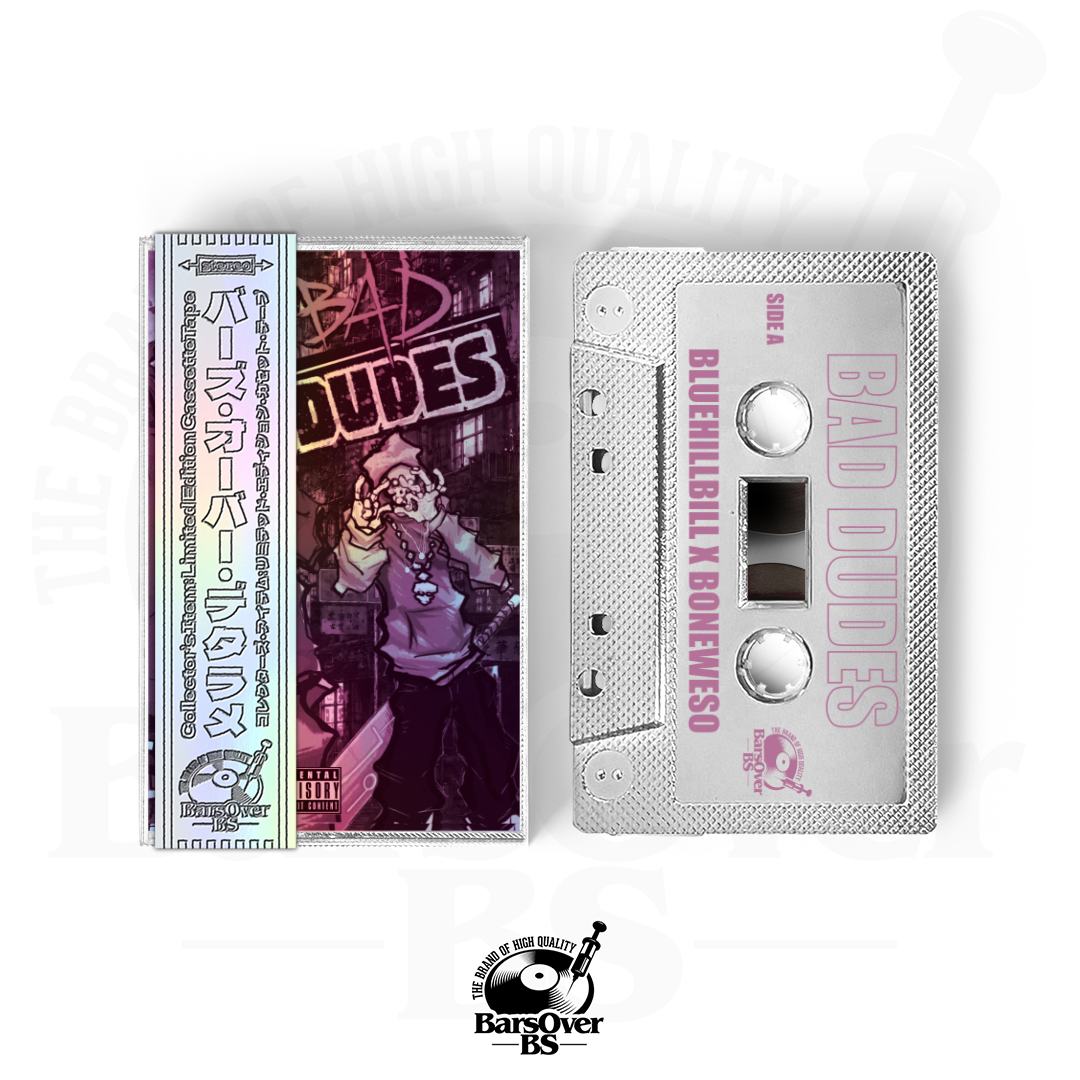 BlueHillBill x Boneweso - Bad Dudes (Main Cover) (BarsOverBS Holographic Tape) (ONLY 5) (ONE PER PERSON)
