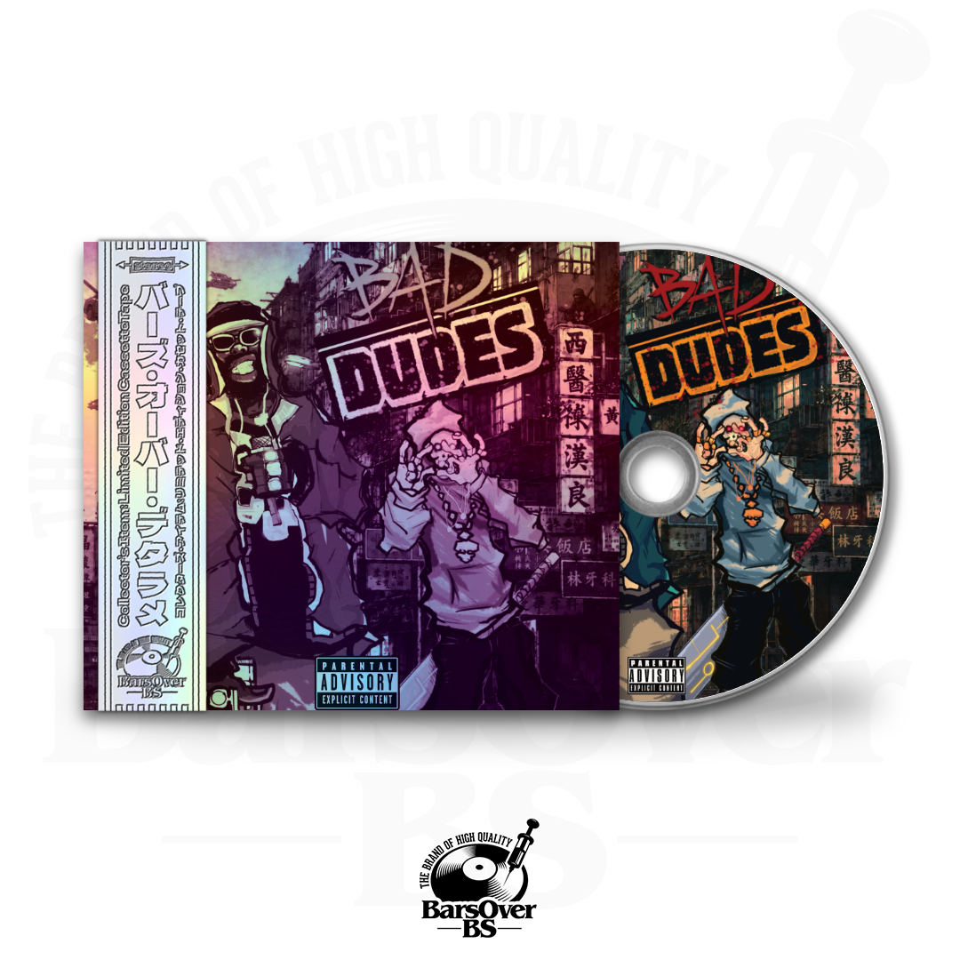 BlueHillBill x Boneweso - Bad Dudes (Main Cover) (BarsOverBS Holographic DIgipak CD) (ONLY 5) (ONE PER PERSON)