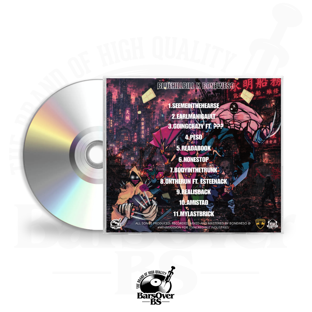 BlueHillBill x Boneweso - Bad Dudes (Main Cover) (Jewel Case CD)