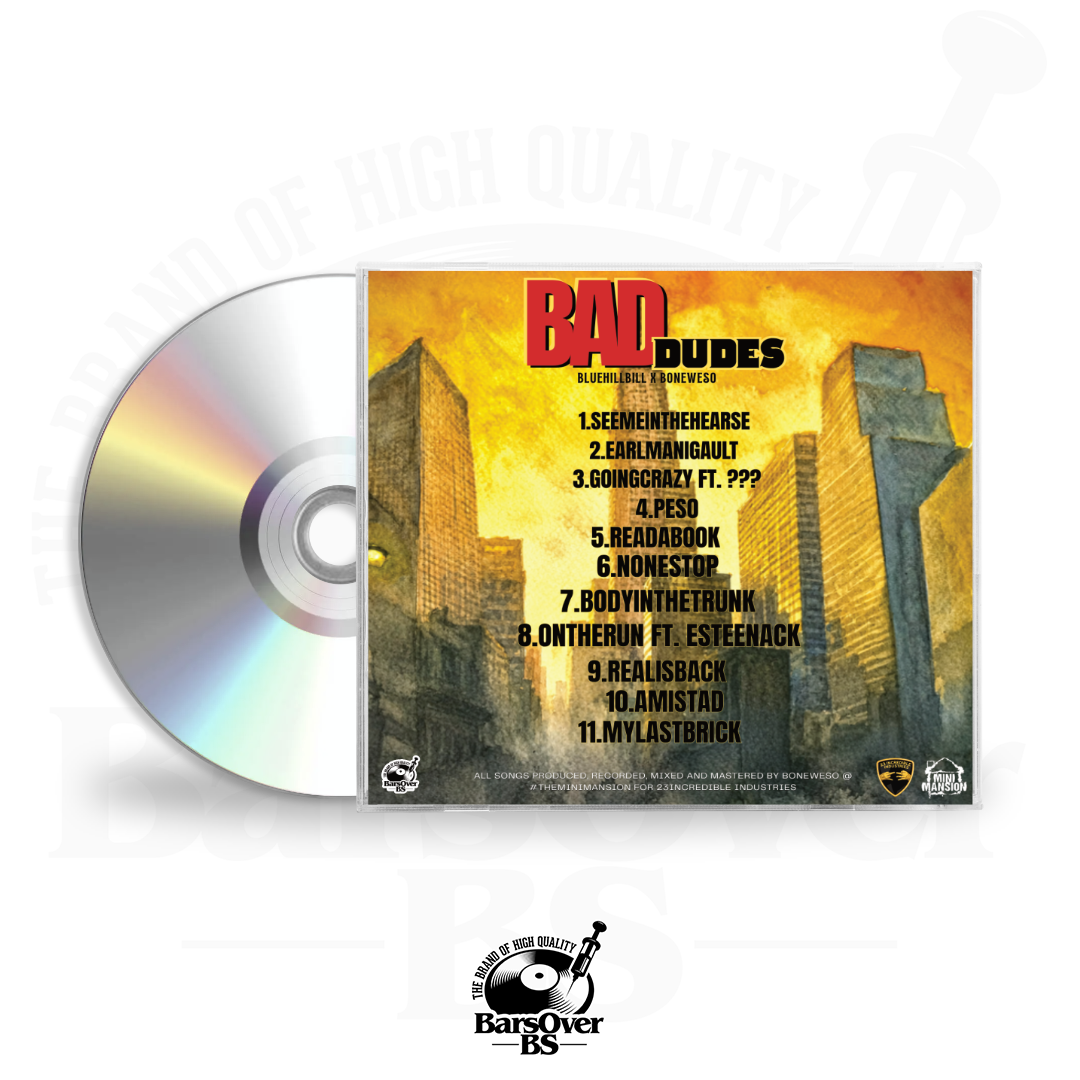 BlueHillBill x Boneweso - Bad Dudes (Alternate Cover) (Jewel Case CD)