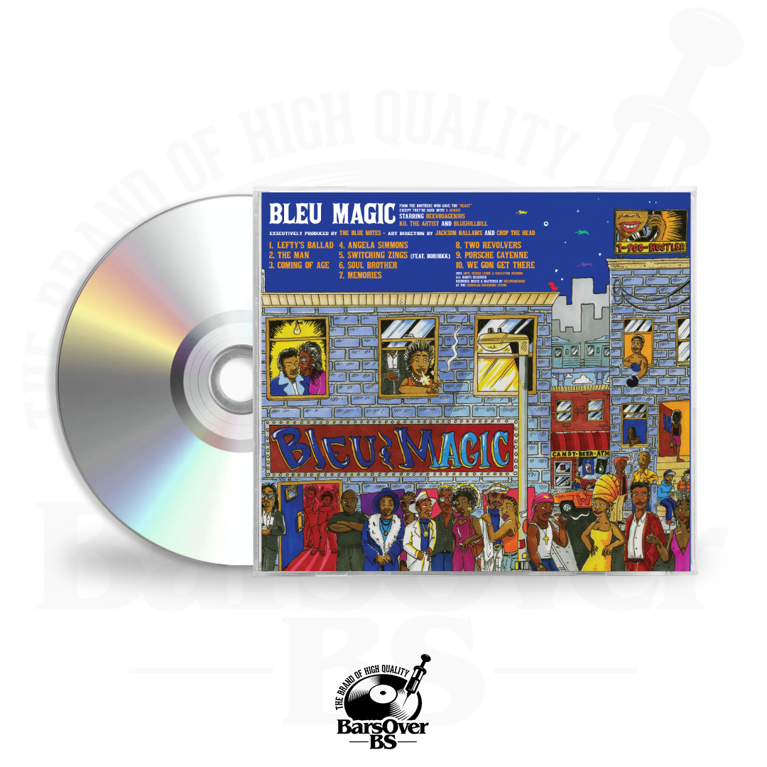 DeevoDaGenius x Kil The Artist x BlueHillBill - Bleu Magic + Free MMMiloveyou Mixtape (Jewel Case CD)