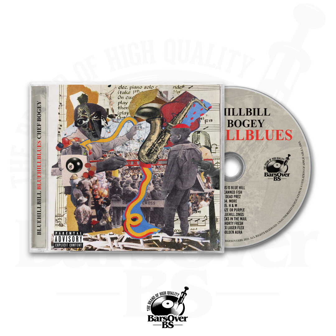 BlueHillBill x Chef Bogey - BlueHillBlues (Jewel Case CD) (Alternate Cover) (ONLY 5)