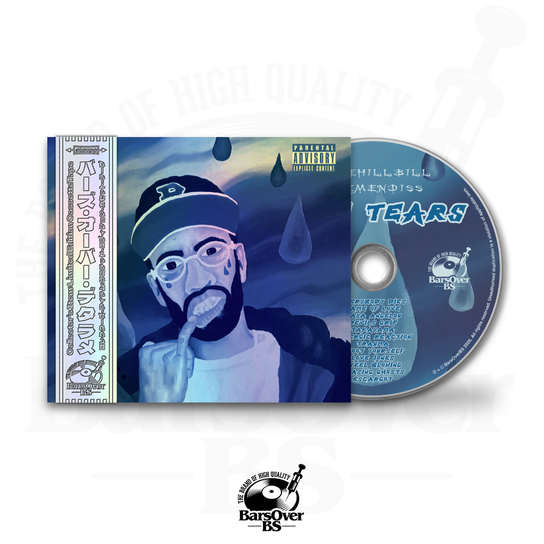 BlueHillBill x Tremendiss - Blue Tears (BarsOverBS Holographic Digipak CD) (ONE PER PERSON)