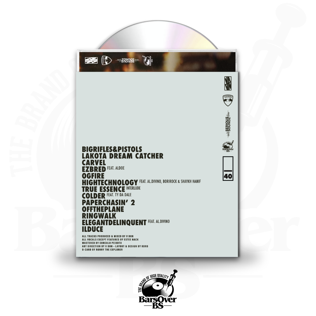 Estee Nack x V Don - BRAP 2 (Polaroid O-Card Jewel Case CD ) (Glass Mastered CDs) (Very Limited)