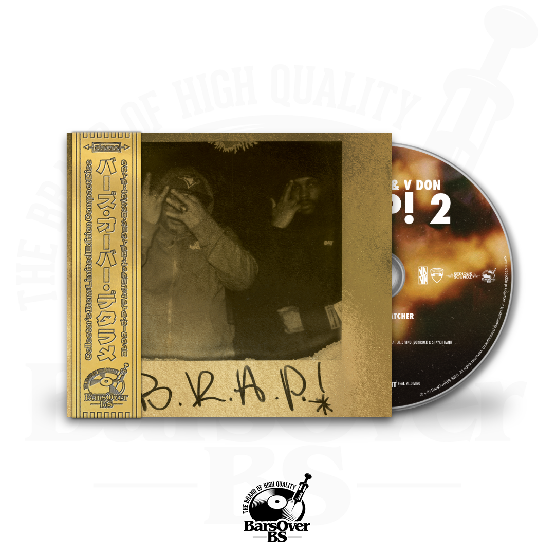 Estee Nack x V Don - BRAP 2 (BarsOverBS Gold Digipak CD) (Polaroid Cover) (Glass Mastered CDs) (ONE PER PERSON)