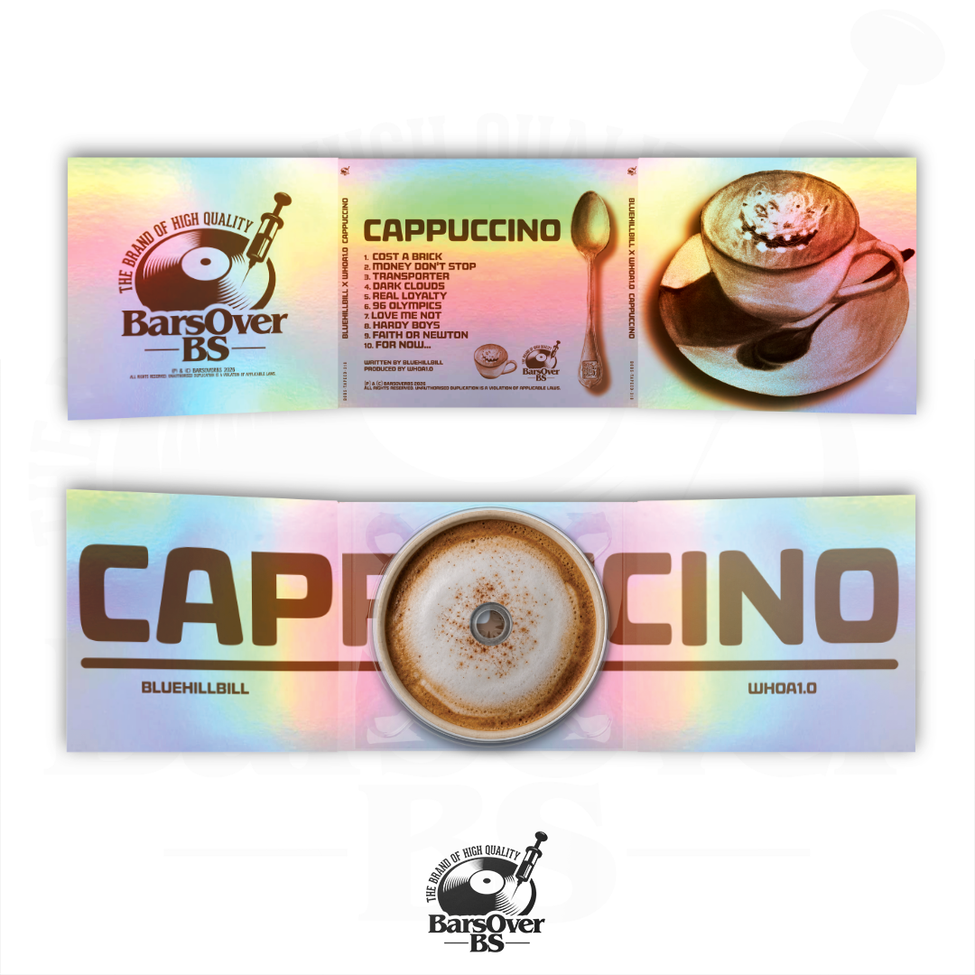 BlueHillBill x Whoa 1.0 - Cappuccino (Main Cover) (BarsOverBS Holographic Digipak CD) (ONE PER PERSON)