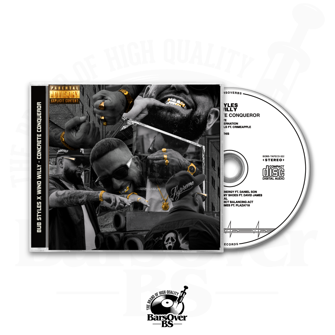 Bubstyles x Wino Willy - Concrete Conqueror (Alternate Cover) (Jewel Case CD)
