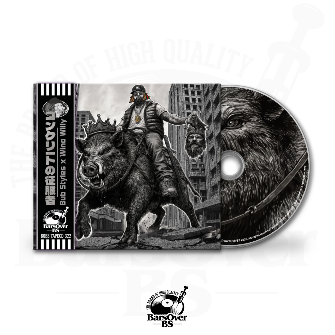 Bubstyles x Wino Willy - Concrete Conqueror (Main Cover) (Digipak CD With Obi Strip)