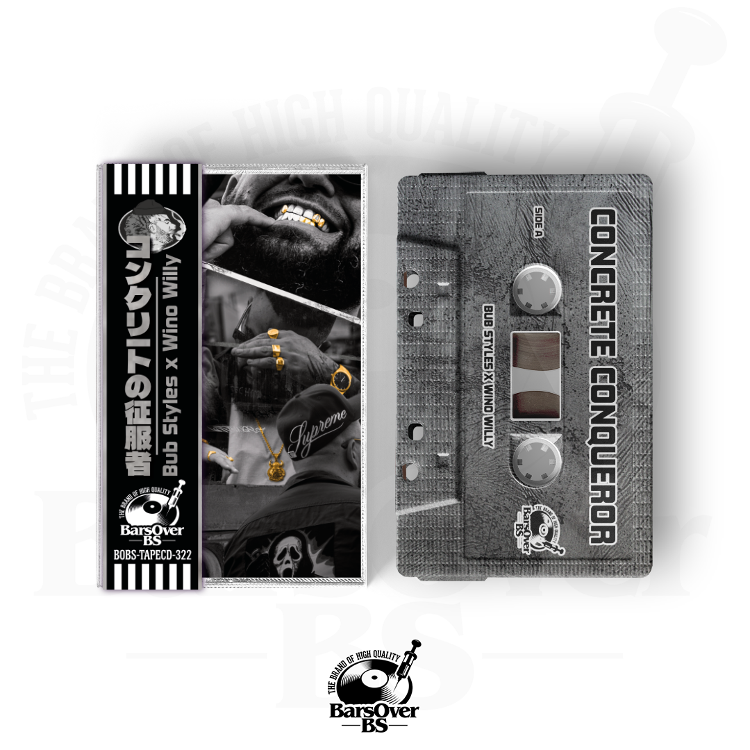 Bubstyles x Wino Willy - Concrete Conqueror (Alternate Cover) (Cassette Tape With Obi Strip)