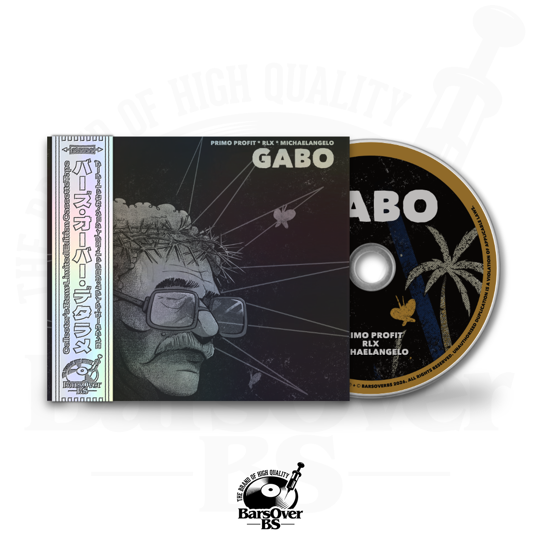 RLX x Primo Profit x Michaelangelo - GABO (BarsOverBS Holographic Digipak CD) (ONE PER PERSON) (ONLY 10)