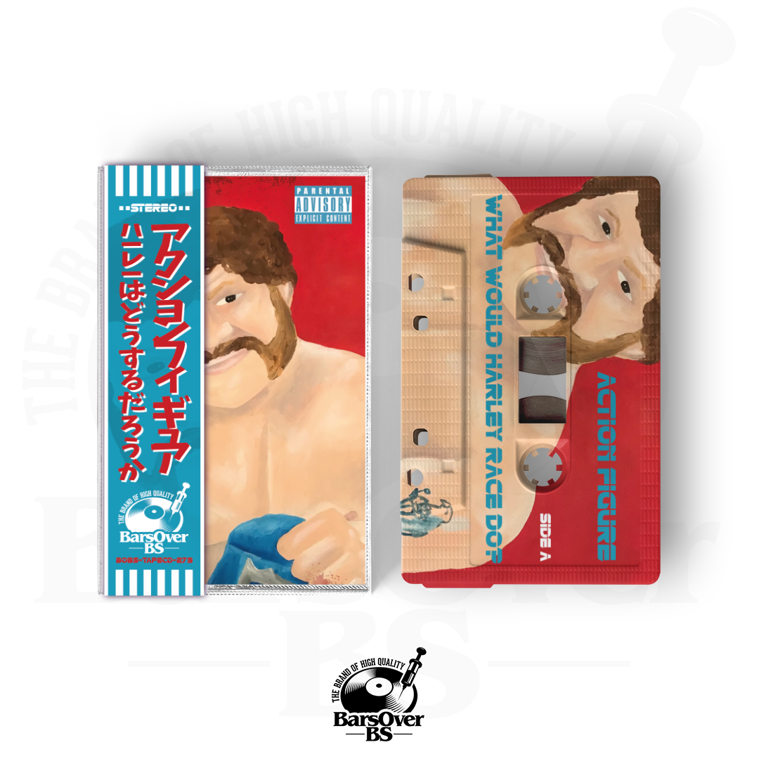 Action Figure - What Would Harley Race Do? (BarsOverBS Exclusive Album) (Main Cover) (Cassette Tape With Obi Strip) (2 BONUS TRACKS)