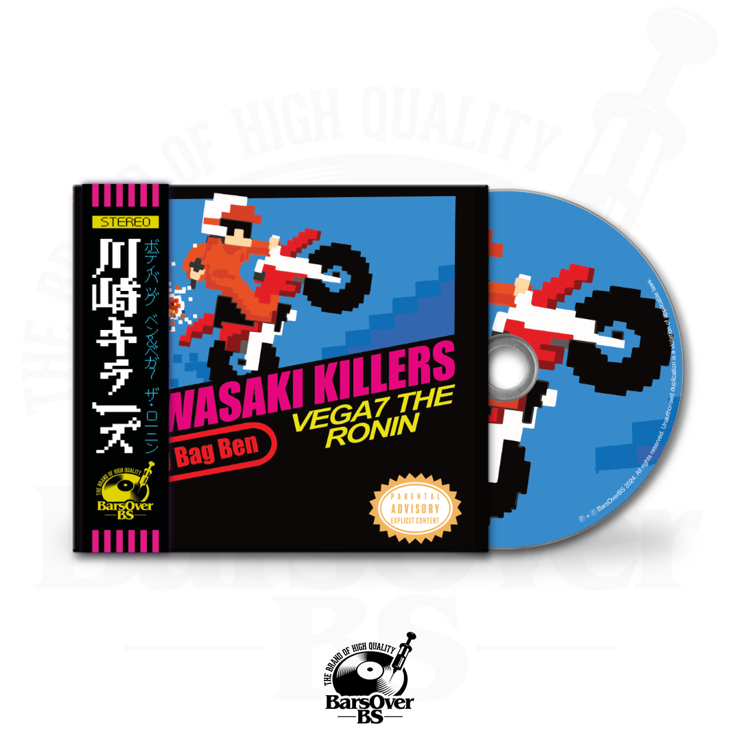 Vega7 The Ronin x Body Bag Ben - Kawasaki Killers (Digipak CD With Obi Strip ) (Glass Mastered CD) (10 MIN ONLY) (PART 1 OF 2 DUAL DROP SALE)