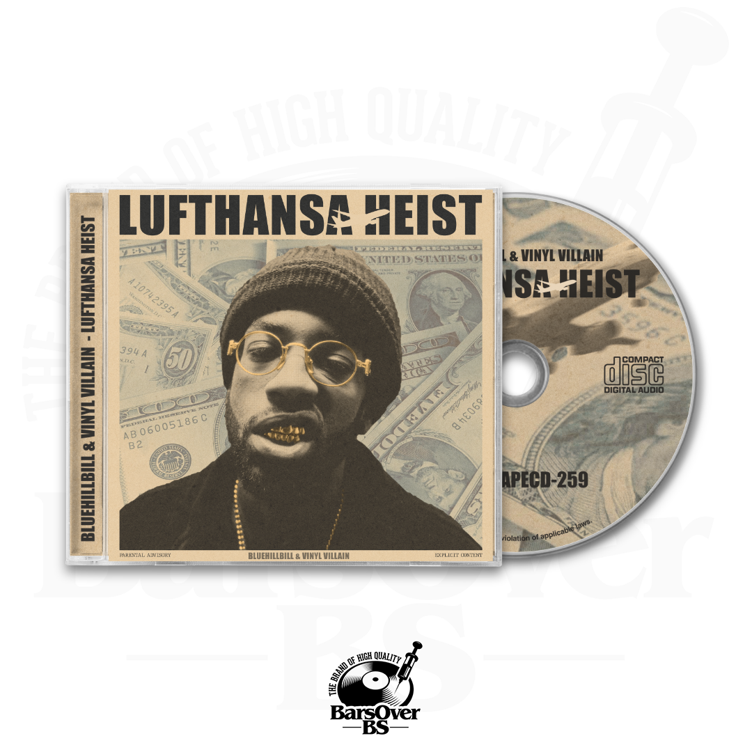 BlueHillBill x Vinyl Villain - The Lufthansa Heist (Jewel Case CD)