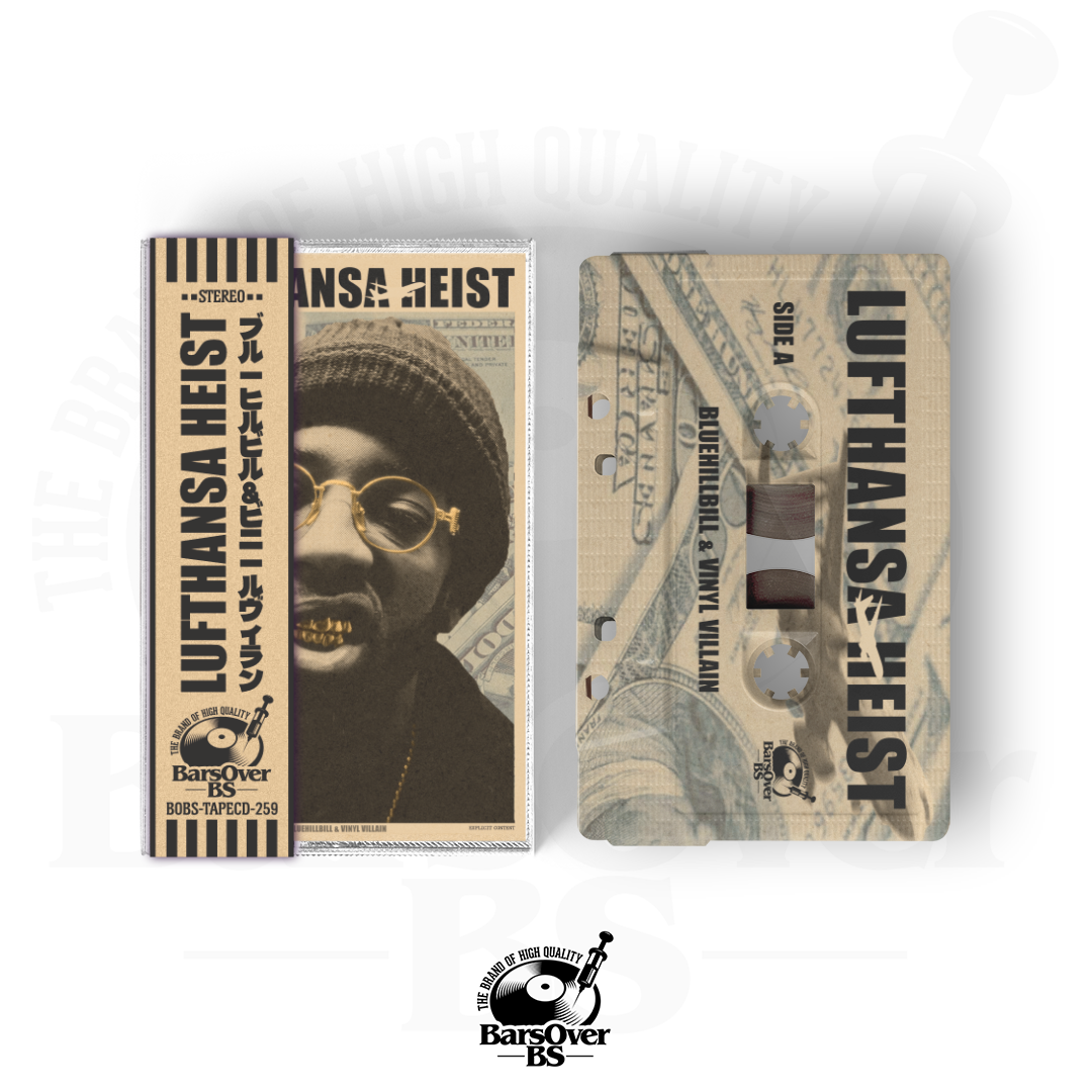 BlueHillBill x Vinyl Villain - The Lufthansa Heist (Cassette Tape With Obi Strip)