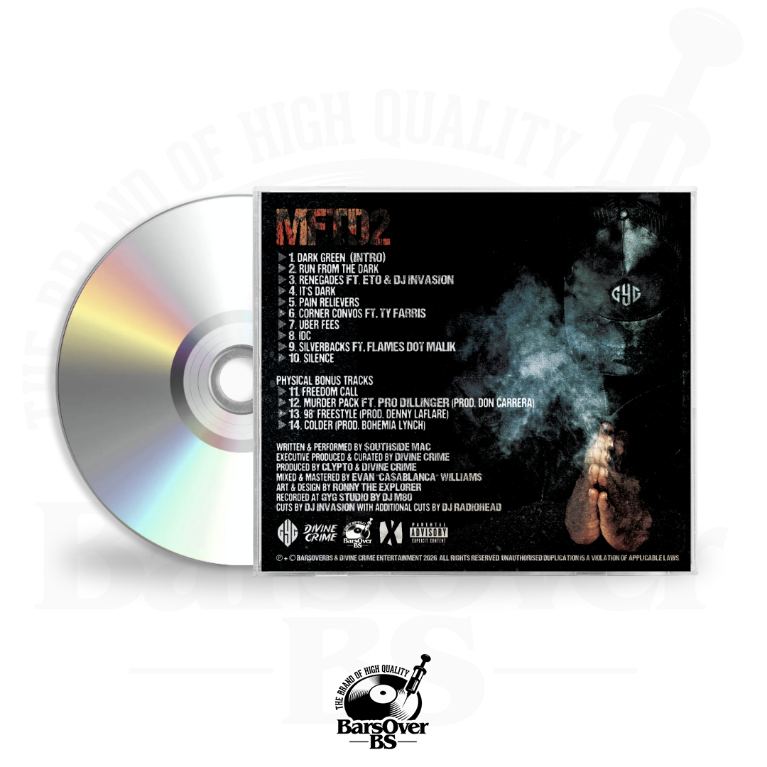Southside Mac x Divine Crime - Mac From The Dark 2 (Jewel Case CD) (Available Until Sunday 11:59PM EST)