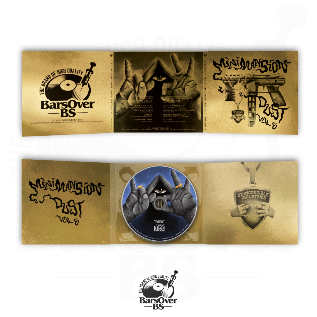 Estee Nack - Mini Mansion Volume 6 (Alternate Cover 1) (BarsOverBS Gold Digipak CD) (Glass Mastered CD) (ONE PER PERSON)
