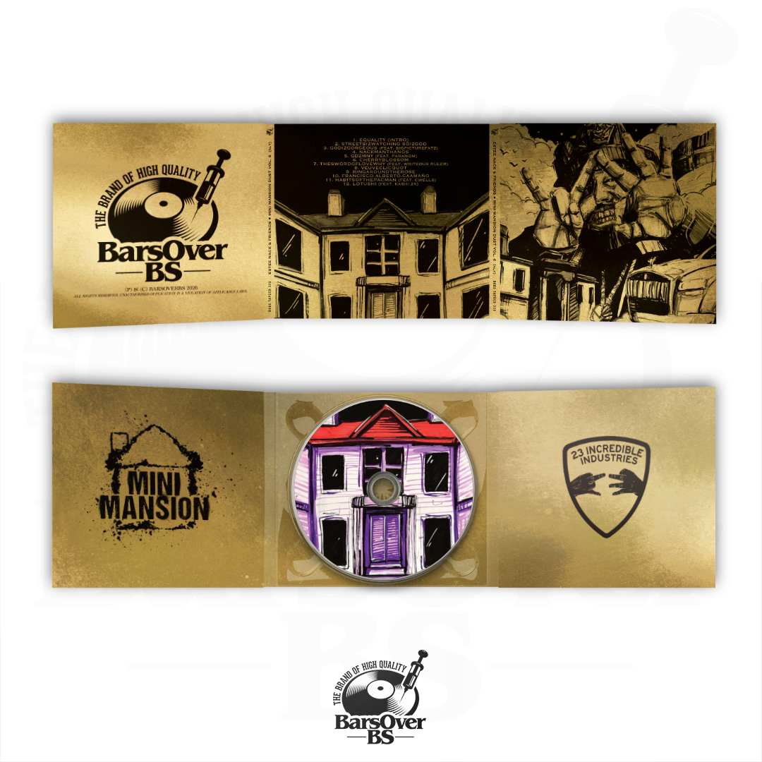 Estee Nack - Mini Mansion Volume 6 (Alternate Cover 2) (BarsOverBS Gold Digipak CD) (Glass Mastered CD) (ONE PER PERSON)