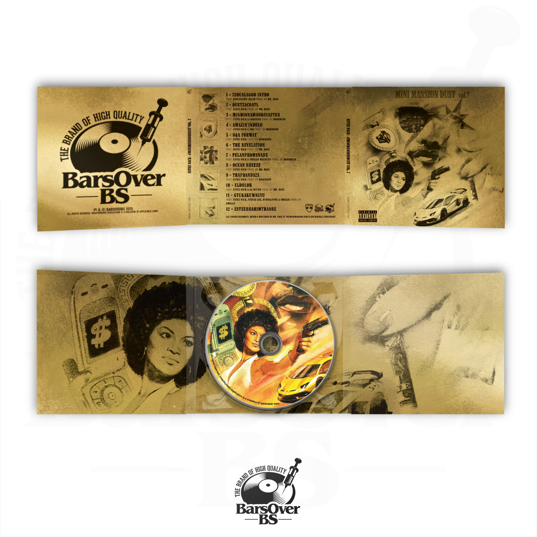 Estee Nack - Mini Mansion Dust Volume 7 (Alternate Cover) (BarsOverBS Gold Digipak CD) (ONLY 5) (ONE PER PERSON)