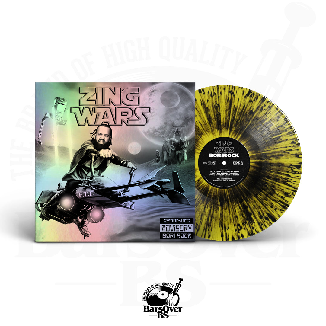 BoriRock - Zing Wars (BarsOverBS Holographic Jacket Obi Strip Vinyl) (Buck 50 Series Vinyl) (Shipped Outside Jacket) (ONE PER PERSON/HOUSEHOLD)