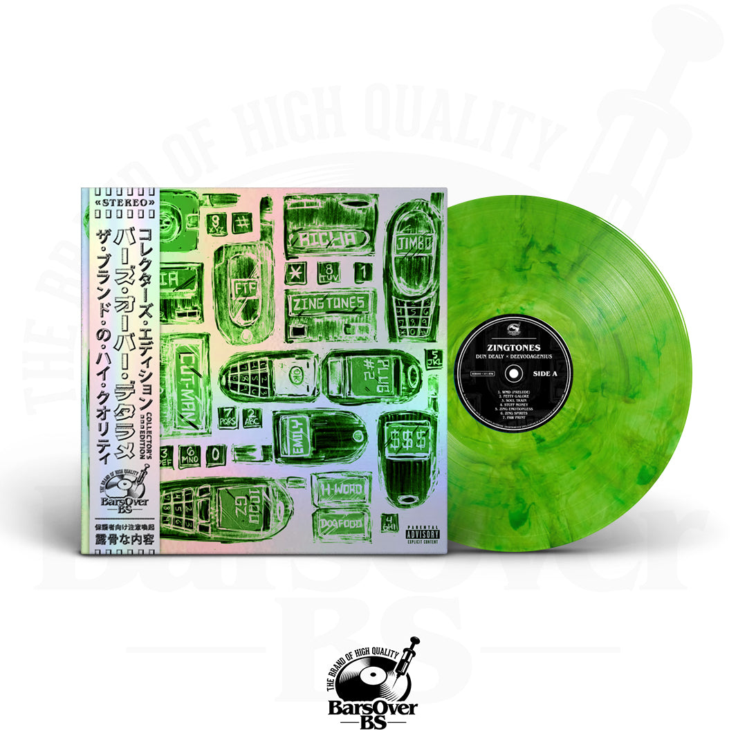 Dun Dealy x DeevoDaGenius - Zingtones (BarsOverBS Holographic Jacket Obi Strip Vinyl) (ONE PER PERSON) (ONLY 10)