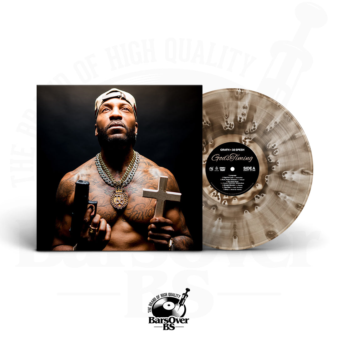 Grafh x 38 Spesh - God's Timing (Standard Splatter Vinyl) (BarsOverBS 100 Series Vinyl Collection) (Sealed Vinyl)