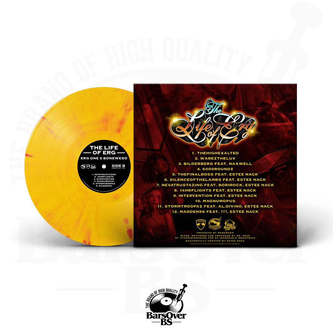 Erg-One x Boneweso - The Life Of Erg (Co-Starring Estee Nack) (100 Series Vinyl Collection) (Standard Vinyl) (Main Cover) (ONLY 30) (Shipped Sealed)