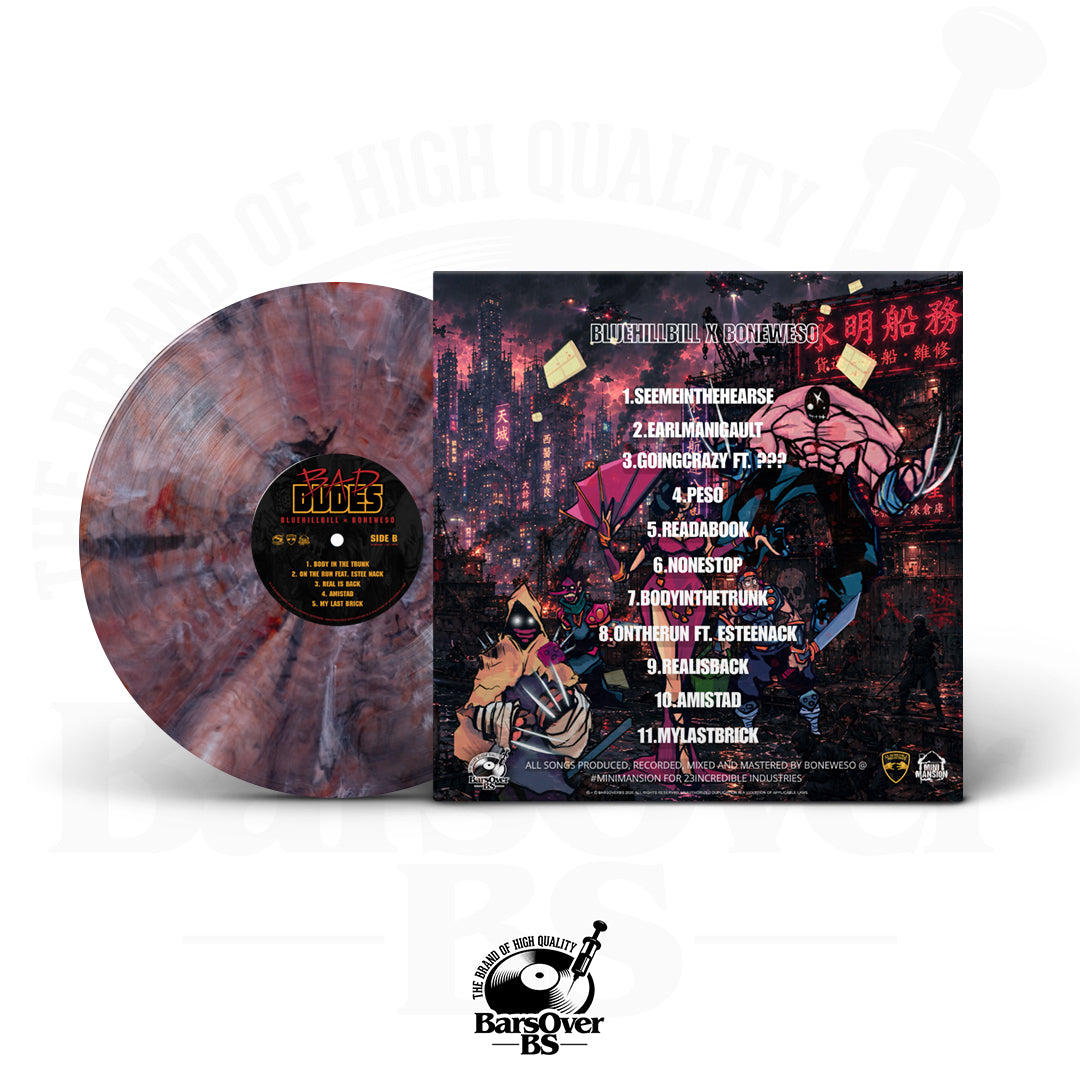 BlueHillBill x Boneweso - Bad Dudes (Main Cover) (Standard Vinyl) (Shipped Sealed) (Buck 50 Series Vinyl)