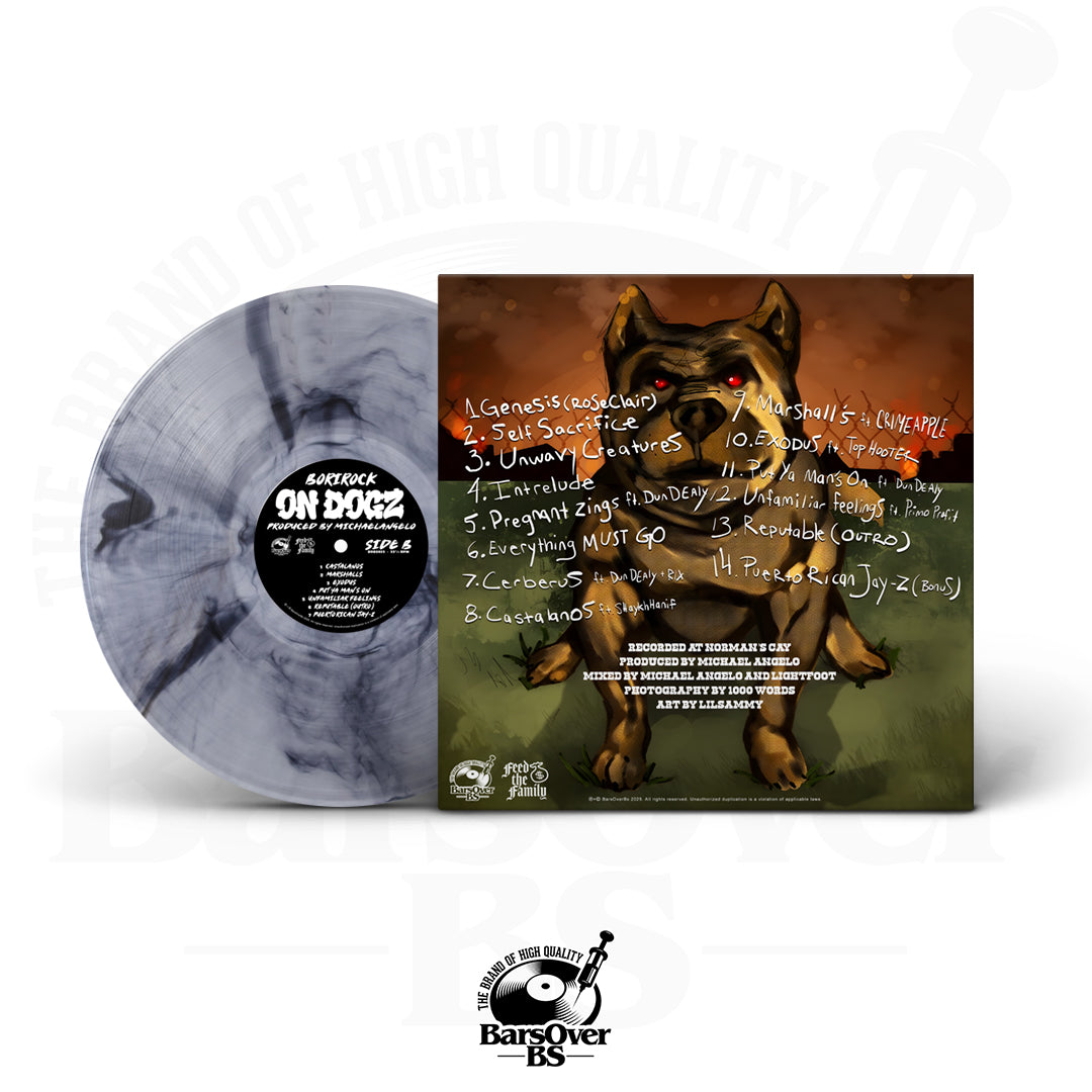 BoriRock x Michaelangelo  - On Dogz Vinyl (100 Series) (No Repress) (Alt Cover Standard Vinyl) (Shipped Sealed) (READ DETAILS)