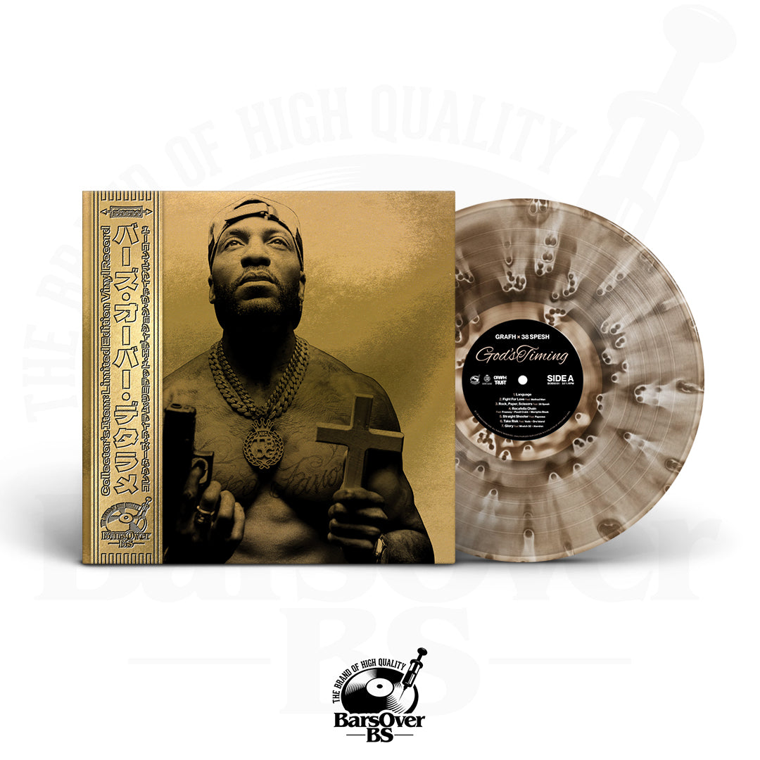 Grafh x 38 Spesh - God's Timing (Gold BarsOverBS Vinyl) (BarsOverBS 100 Series Vinyl Collection) (ONLY 5) (ONE PER PERSON)