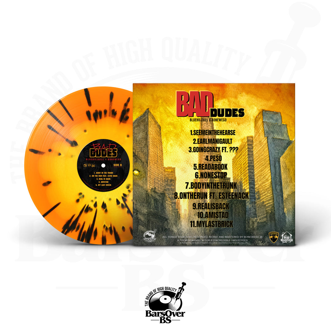 BlueHillBill x Boneweso - Bad Dudes (Alternate Cover 1) (Standard Vinyl) (Shipped Sealed) (Buck 50 Series Vinyl)