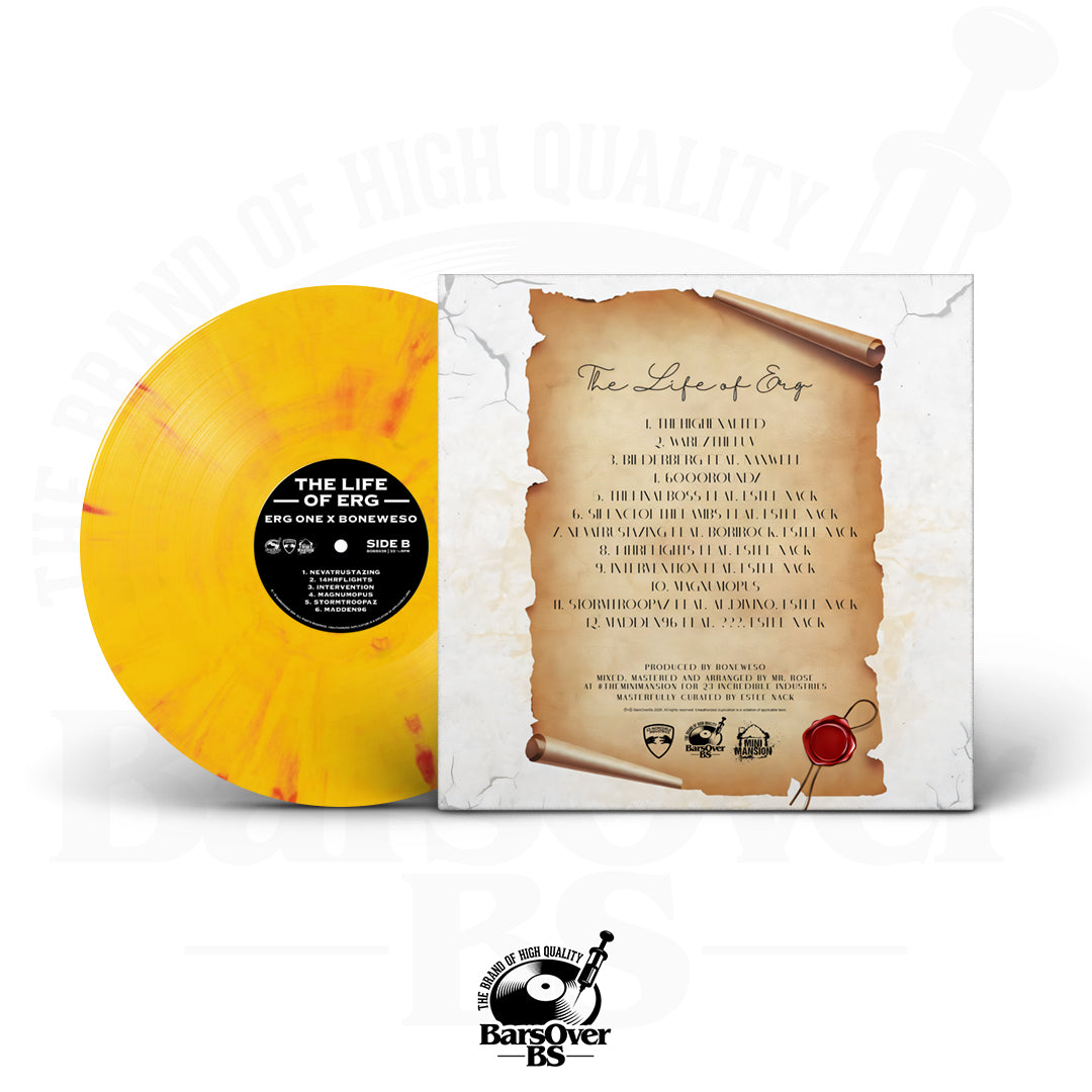 Erg-One x Boneweso - The Life Of Erg (Co-Starring Estee Nack) (100 Series Vinyl Collection) (Standard Vinyl) (Alternate Cover) (ONLY 20) (Shipped Sealed)