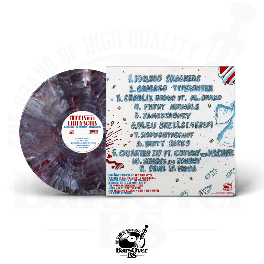 DeevoDaGenius x BlueHillBill x Kil The Artist - Angels With Filthy Souls (BarsOverBS 100 Series) (Alternate Cover) (Standard Vinyl) (Shipped Sealed)