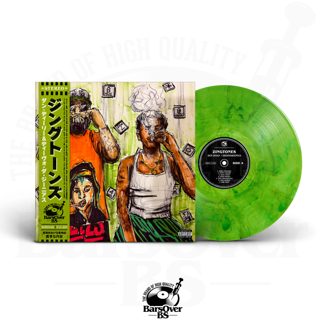 Dun Dealy x DeevoDaGenius - Zingtones (Alternate Cover 2) (Obi Strip Vinyl) (Shipped Outside Of Jacket) (ONE PER PERSON)