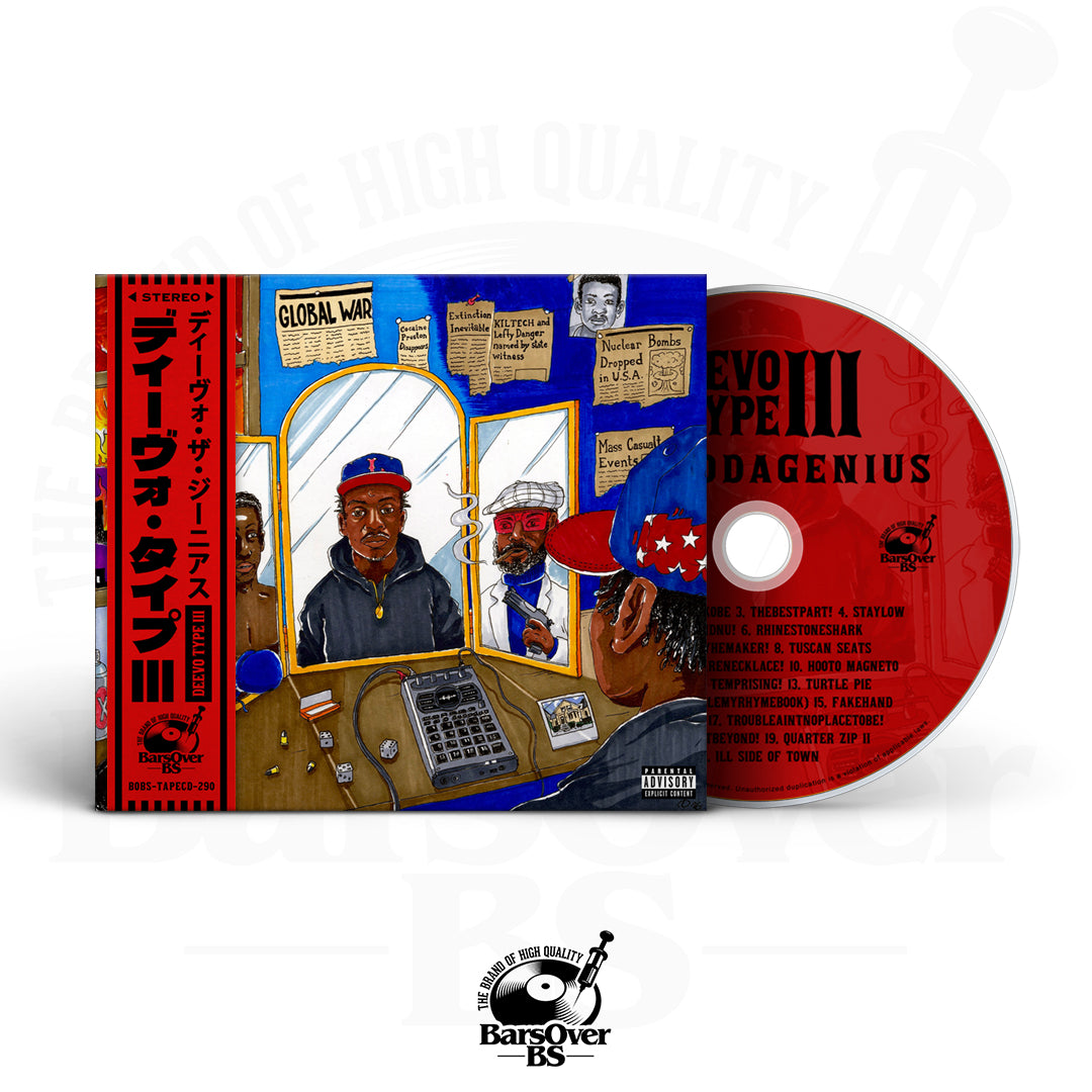 DeevoDeGenius - Deevo Type lll (Main Cover) (Featuring Conway The Machine, Estee Nack, Bori Rock, BlueHillBill & More) (Digipak CD With Obi Strip) (2 Bonus Tracks)