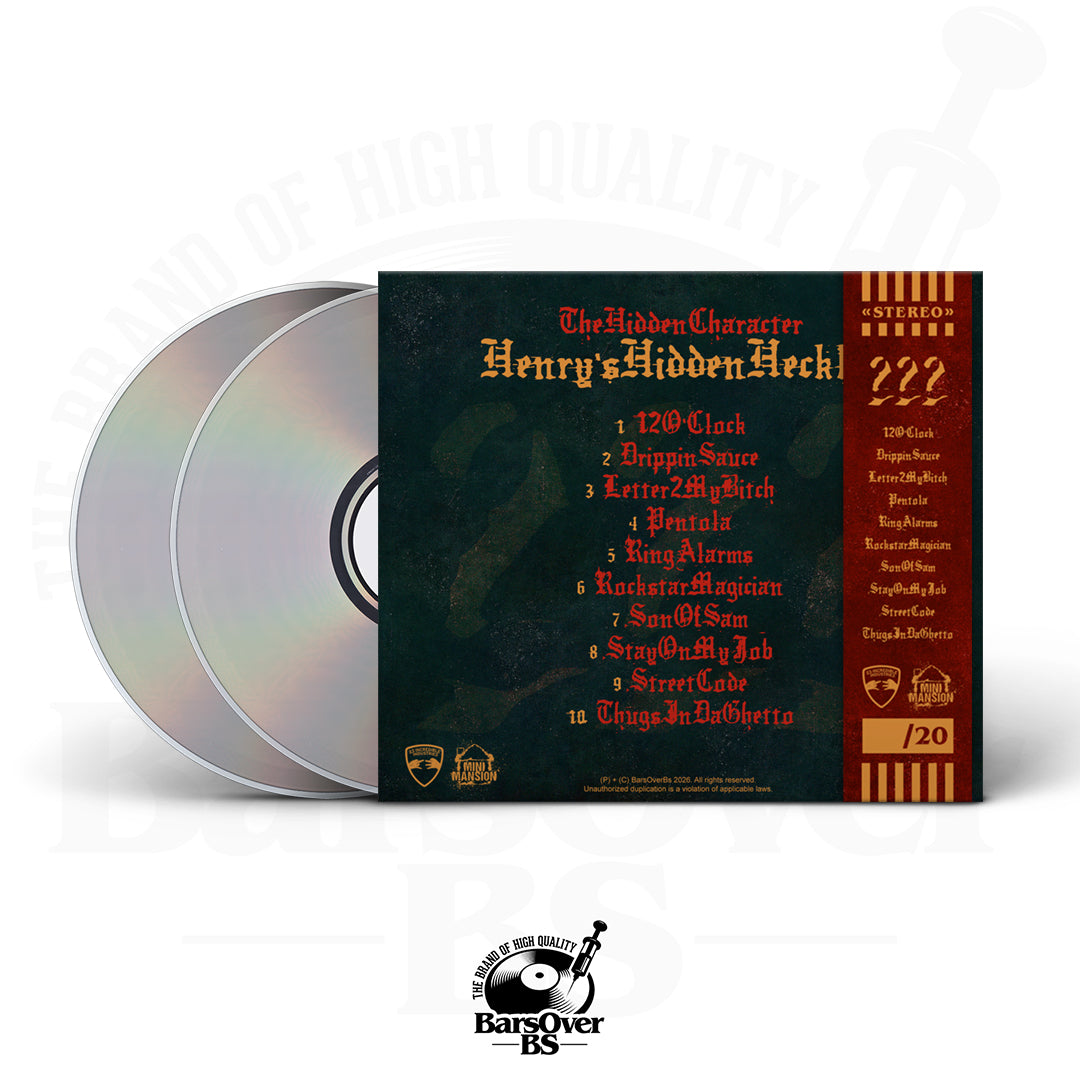 The Hidden Character x Smello - HENRYSHIDDENHECKLER (Double Disc Digipak CD) (Instrumentals Included) (ONLY 20 UNITS)