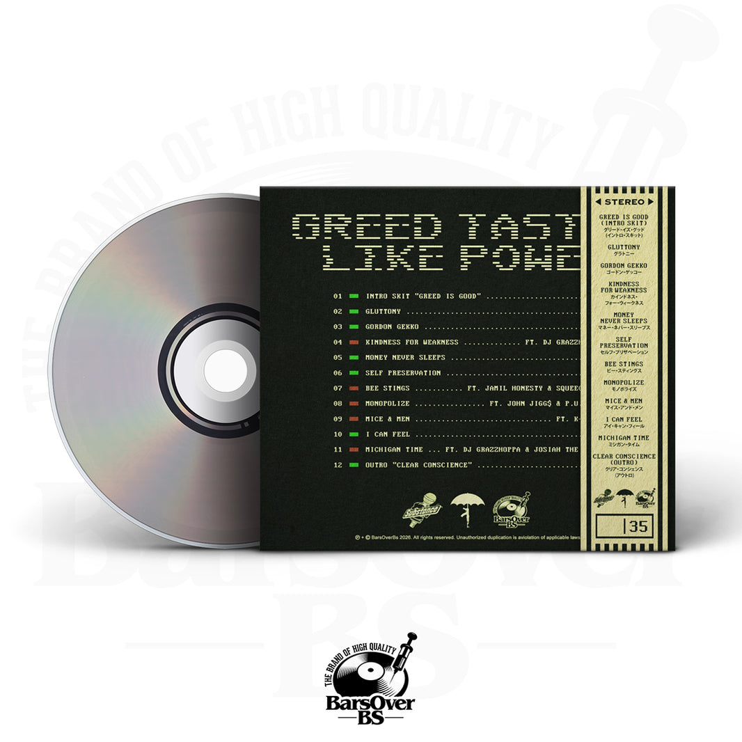 Substance810 - Greed Tastes Like Power (Main Cover) (Digipak CD