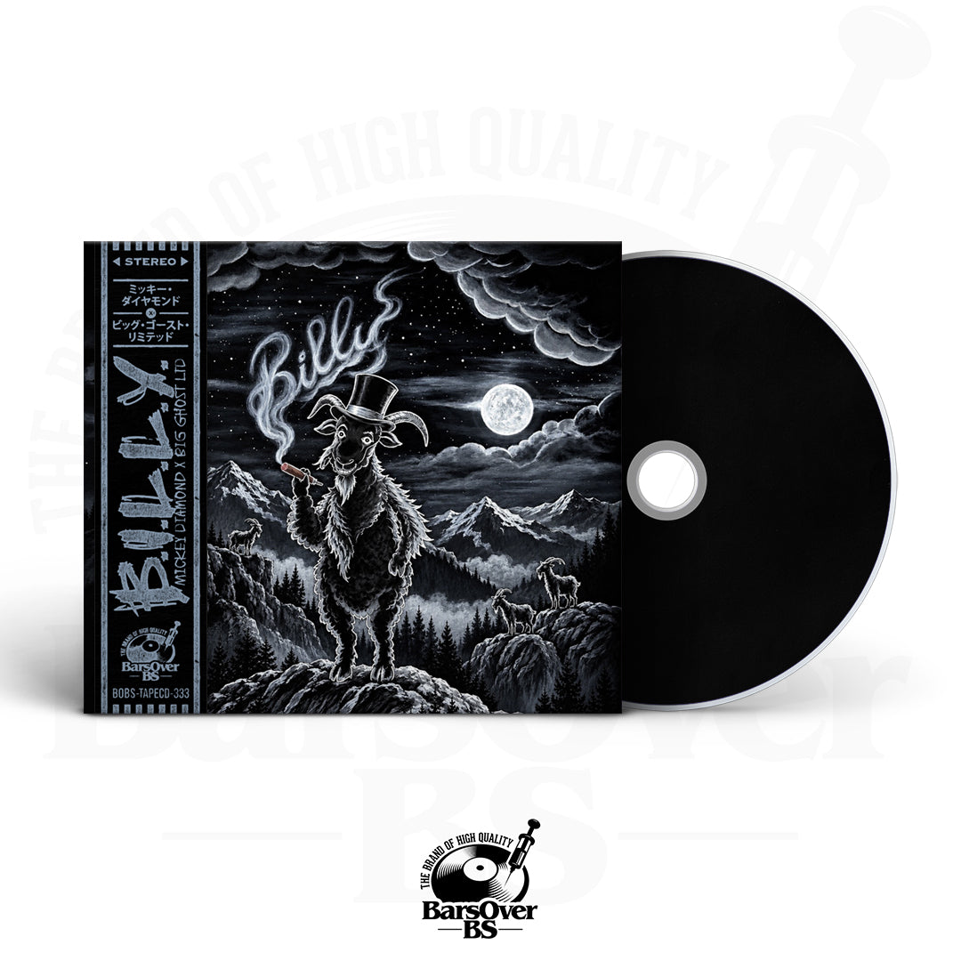 Mickey Diamond x Big Ghost - B.I.L.L.Y 1 (Blacked Out Edition) (Jewel Case CD) (Glass Mastered CD) (No Promos)