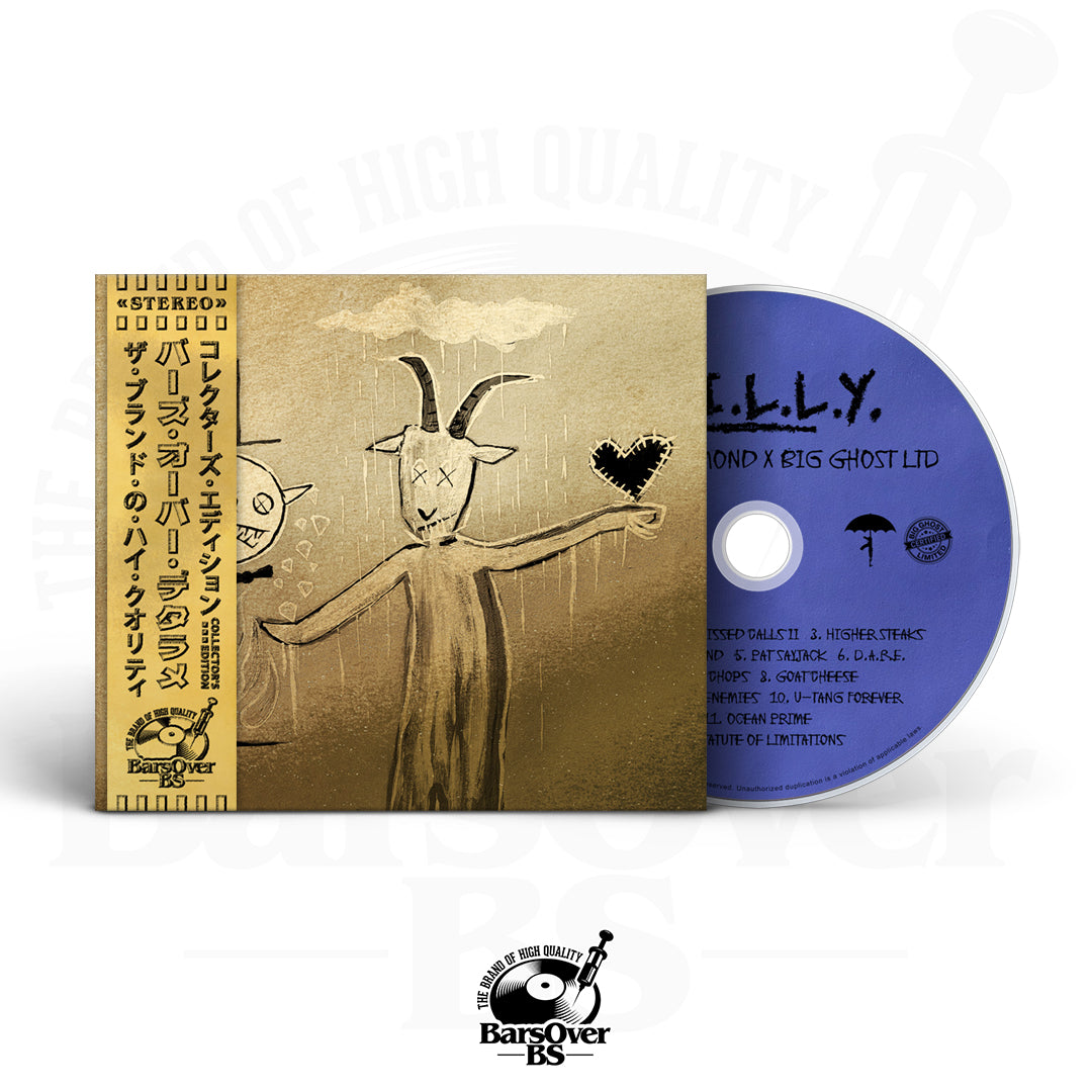 Mickey Diamond x Big Ghost - B.I.L.L.Y 1 (Main Cover) (BarsOverBS Gold Digipak CD) (Glass Mastered CD) (ONE PER PERSON)