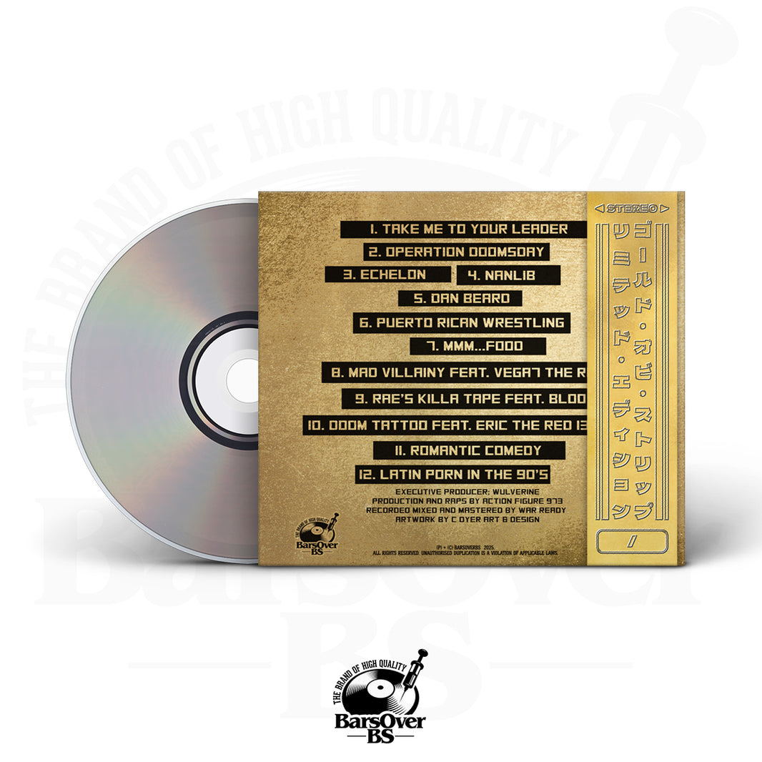 Gold Digipak CD – BarsOverBS Records